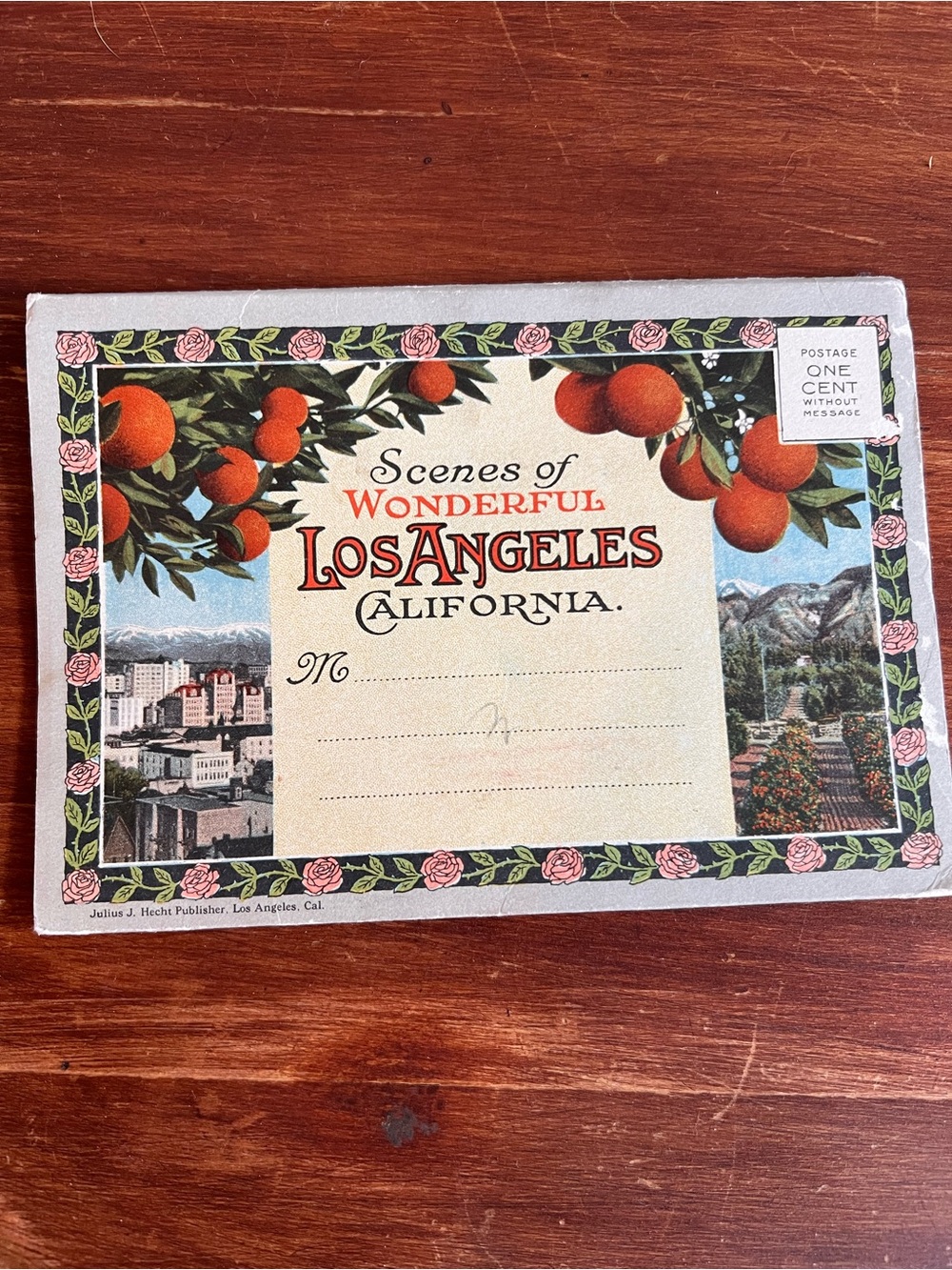Vintage Los Angeles California Accordion Postcard Souvenir Booklet